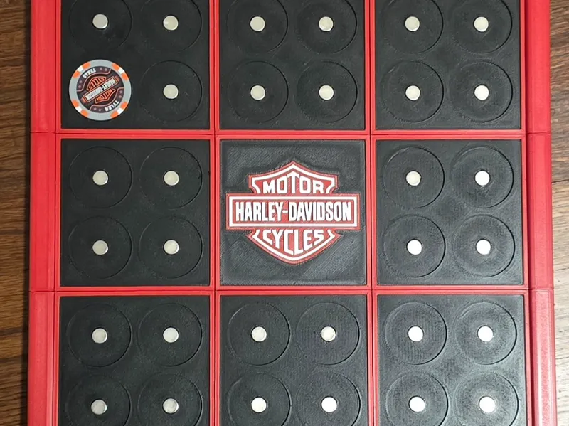 Harley Davidson Modular Poker Chip Display