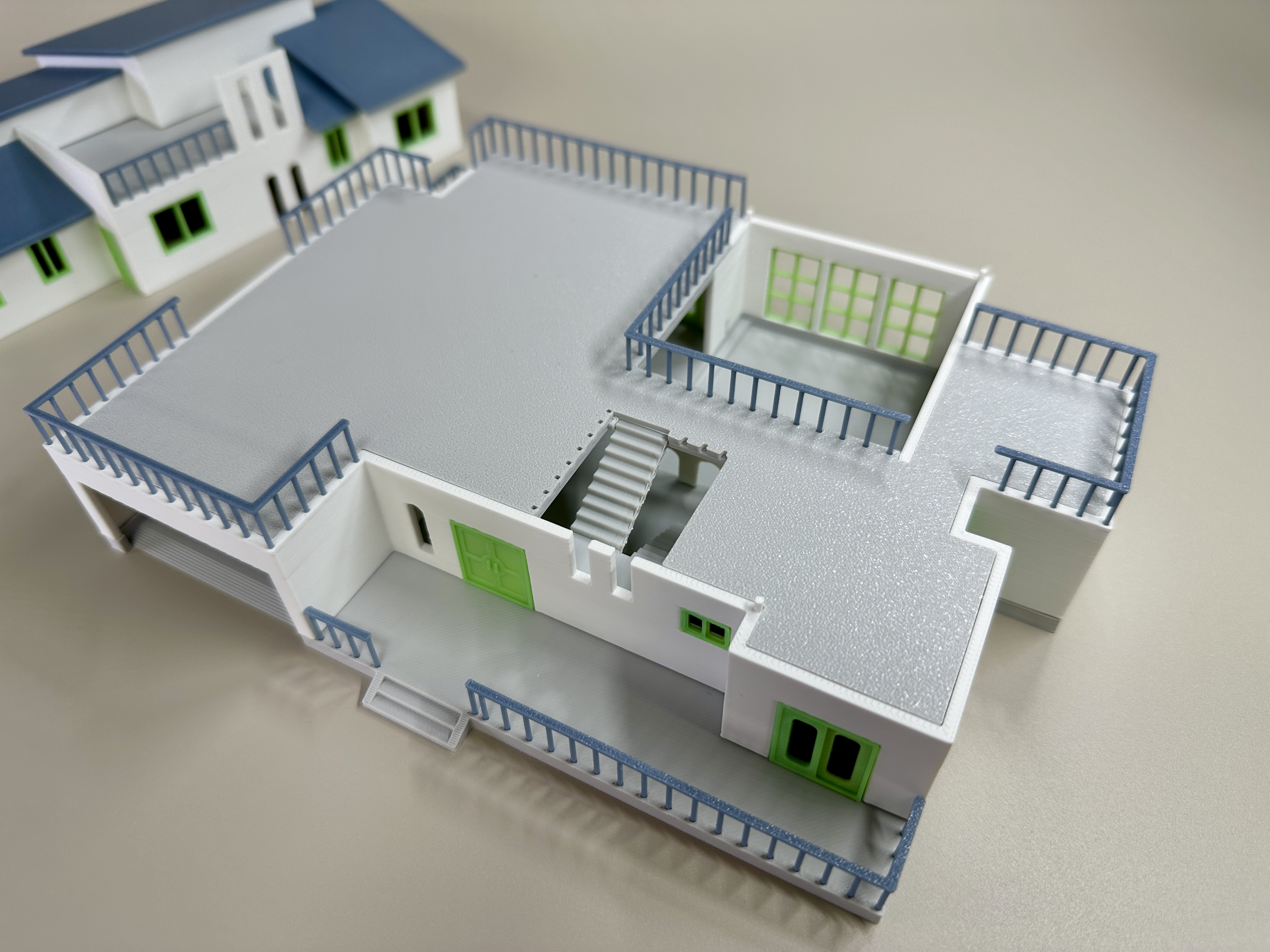Miniatura 3 do modelo 3D 建筑积木【花园别墅】（不用AMS、不用上色、不用胶水）