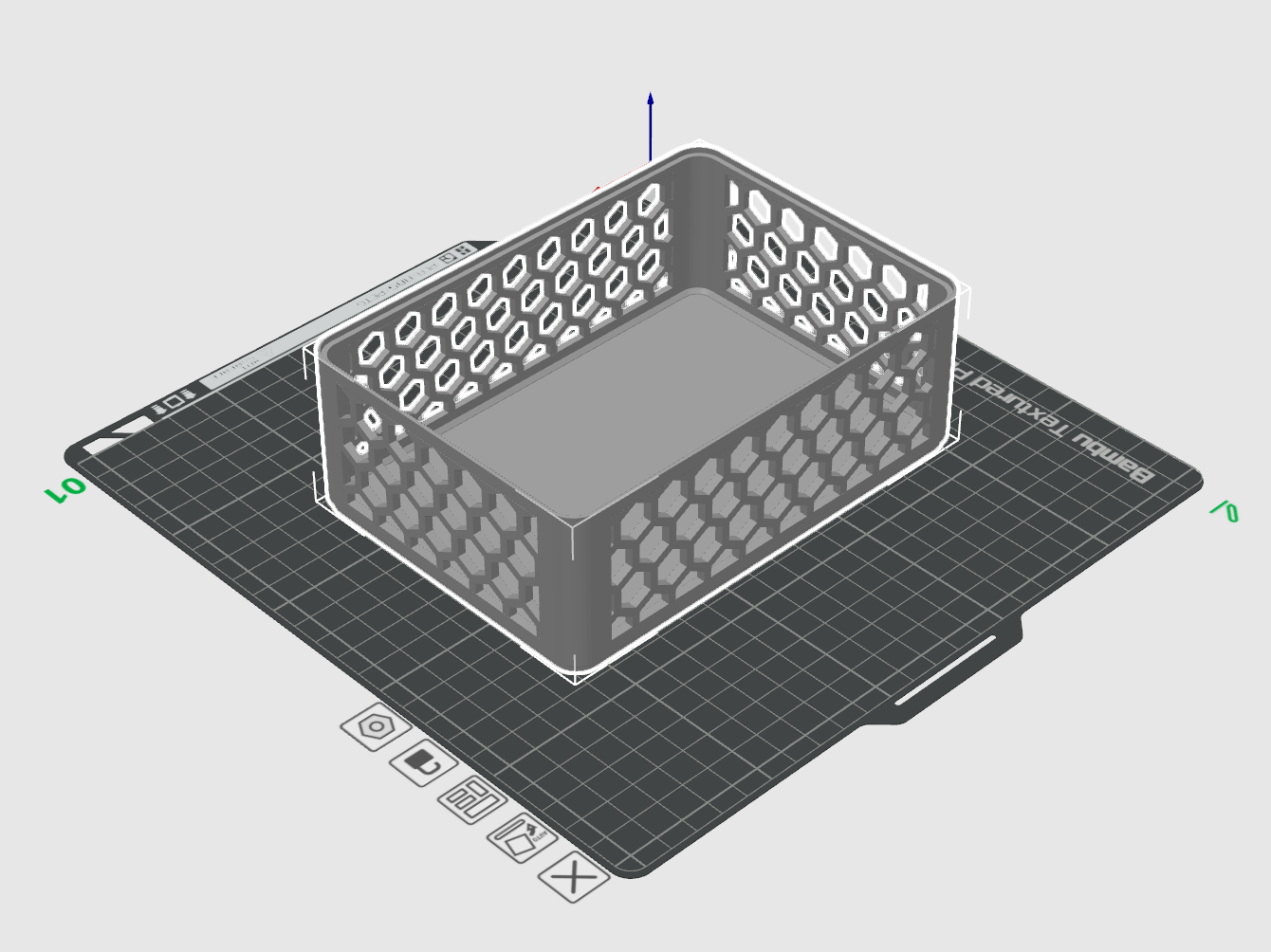 Miniatura 3 do modelo 3D 可以定制可堆叠大号方形收纳筐