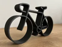 Décoration vélo en line art pour étagère — photo 1