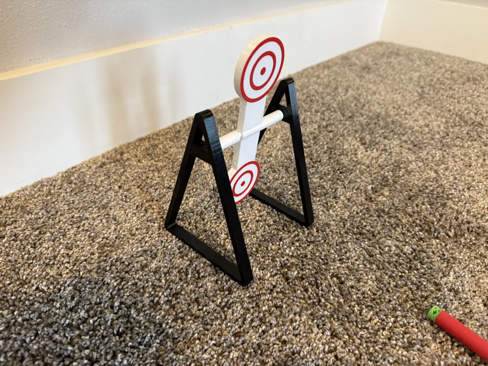Auto Lock Target Dual Auto Reset Target with Quick Swap Target - Free 3D Print Model ...