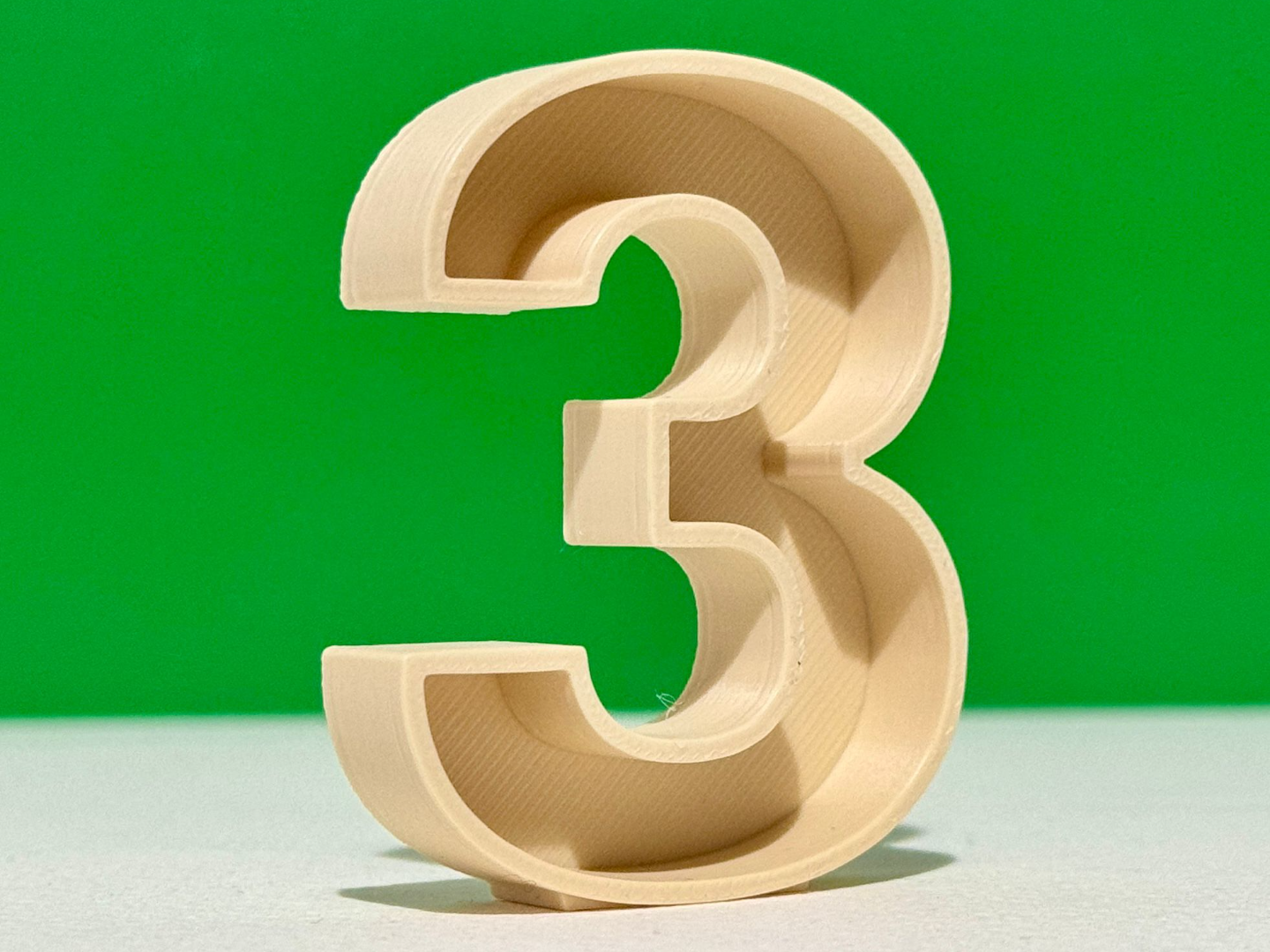 Number 3 for birthday or decoration 200mm x200 mm