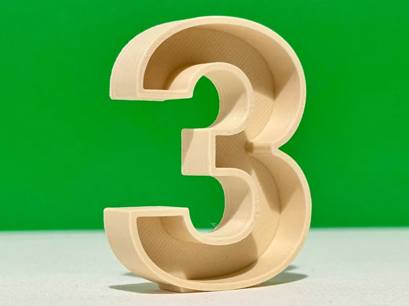 Number 3 for birthday or decoration 200mm x200 mm