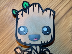 Baby Groot in plant pot multipart NO AMS