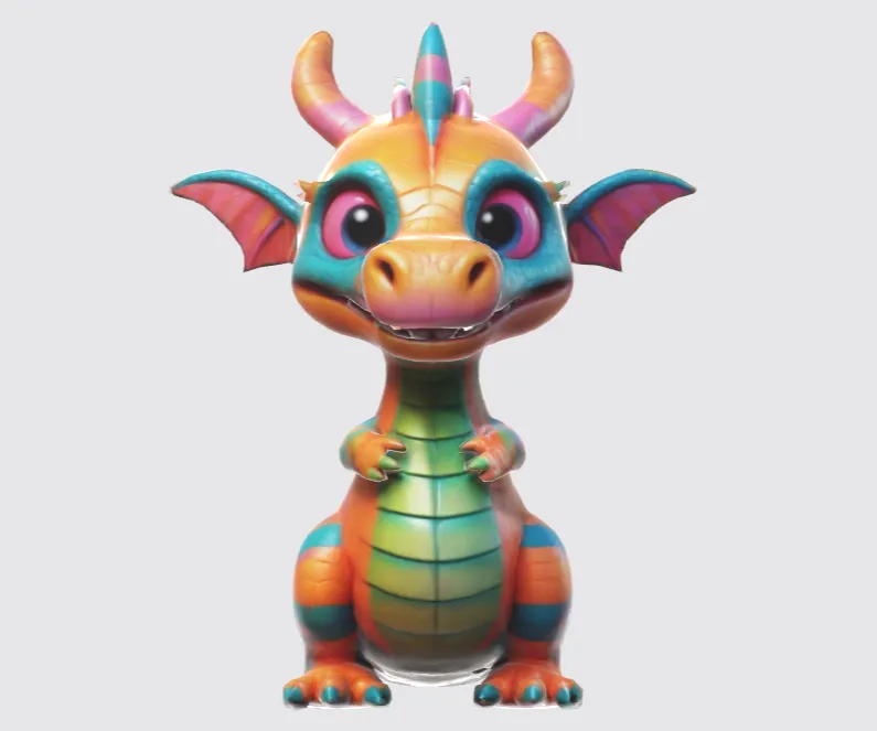Cute baby dragon / 1 Hour Print time