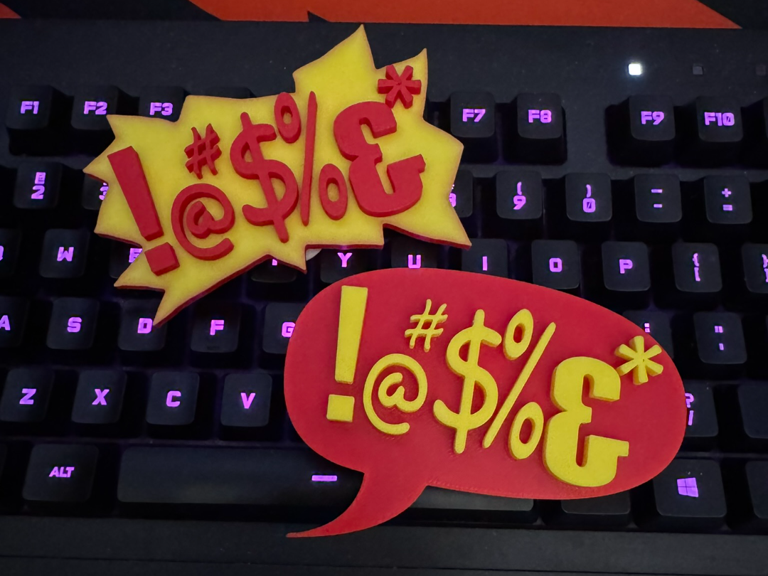 When Words Fail – Grawlix Speech Bubble