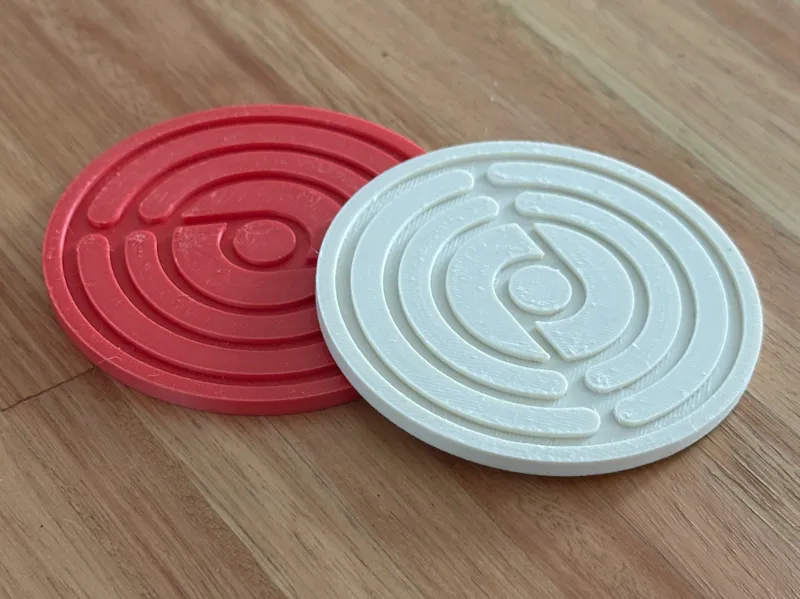 Modern Geometric Labyrinth Coasters