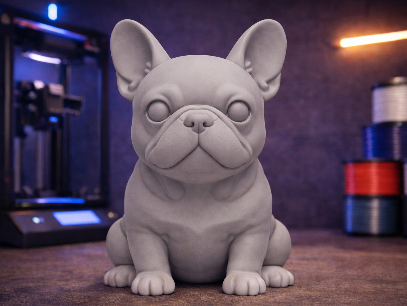 Cute French Bulldog Figure