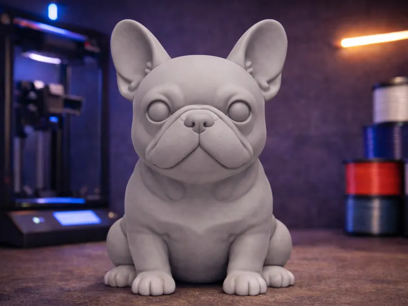 Cute French Bulldog Figure