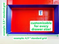 Customizable Gridfinity Full-Drawer Bin