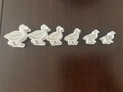 Duck cutters for clay or ceramics