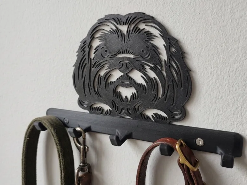 Shih Tzu Schluesselbrett & Leinenhalter