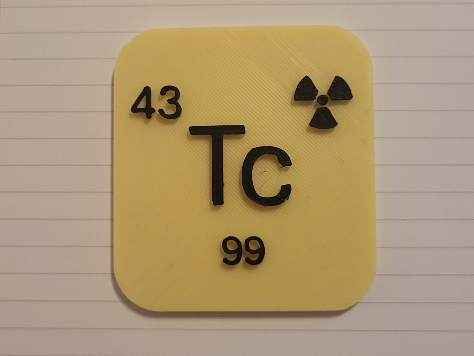 Technetium Element Plate