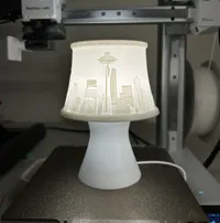 Seattle Skyline Lithophane Lampshade 0.16mm layer