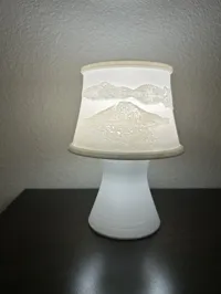 Crater Lake Lithophane Lampshade 0.16mm layer