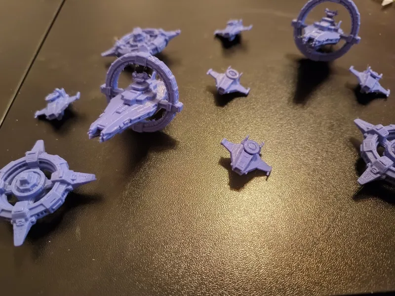 Last Light Spaceships - Purple theme