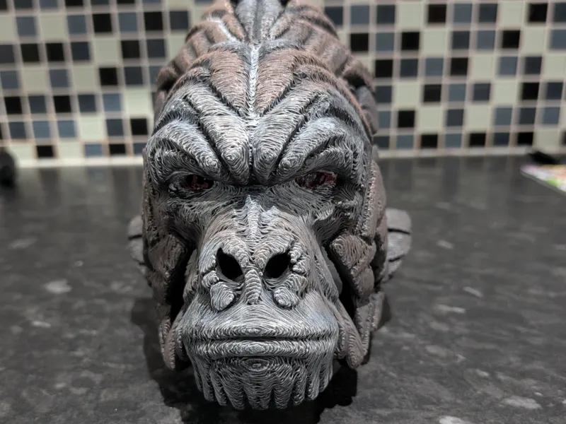 Gorilla head (fuzzy skin)