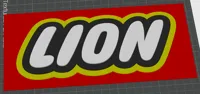 LION L.E.G.O Brick Sign 0.2mm layer, 2 walls, 15% infill