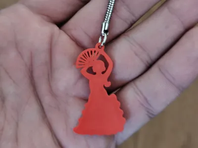 Flamenco Dancer Keychain