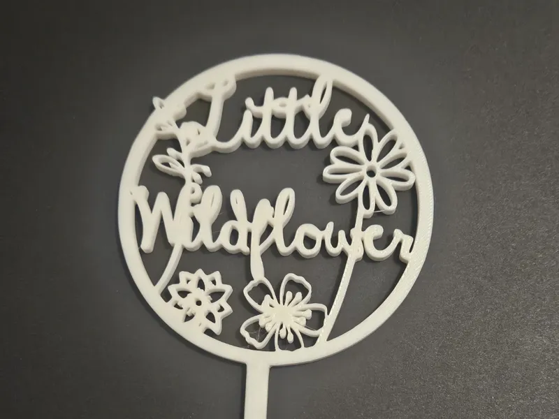 Little Wildflower Cake Topper