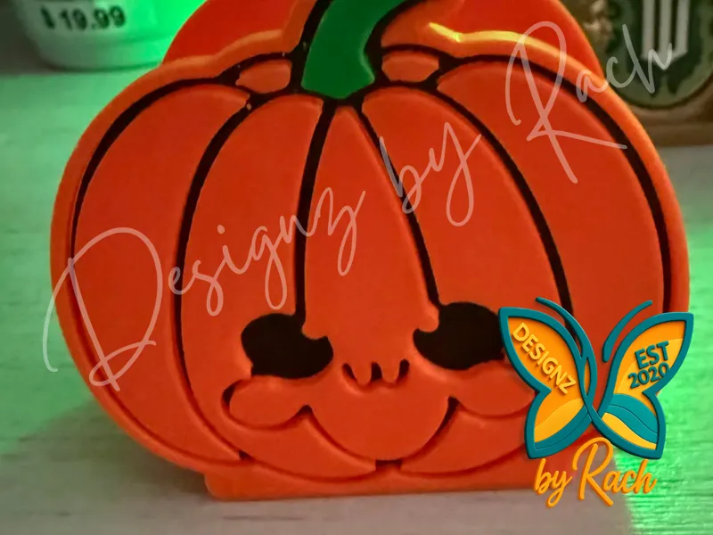 Pumpkin Paperclip Storage Container