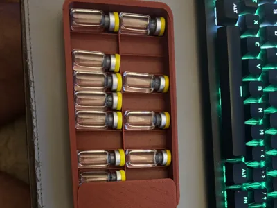 Peptide 3ml vial 10 and 20 vial slide storage box.