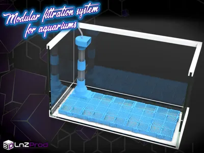 Modular filtration system for aquariums
