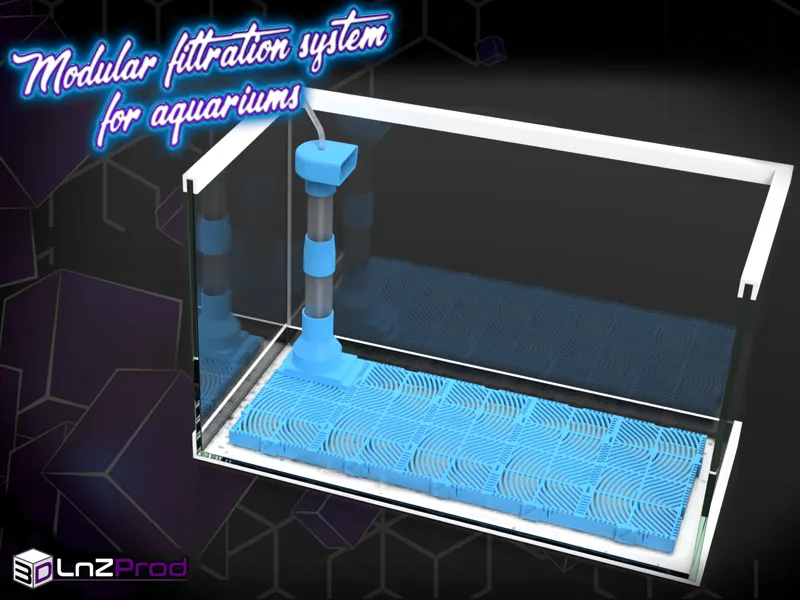 Modular filtration system for aquariums