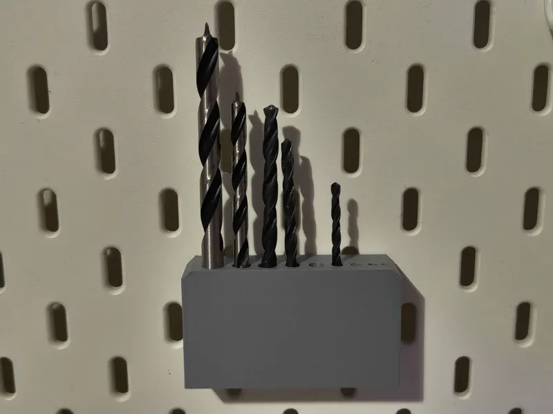 Skadis minimalist drill bits holder