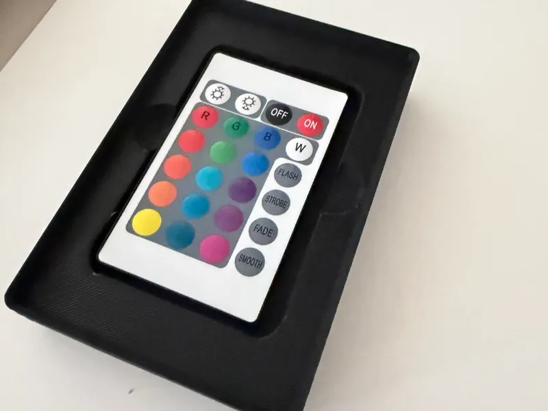 LED remote holder gridfinity