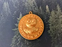 medal przedszkolaka żabka - 1 kolor v.1