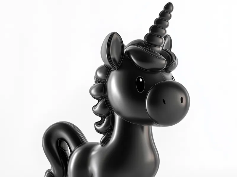 Chubby nose unicorn, balloon animal Unicorn 3