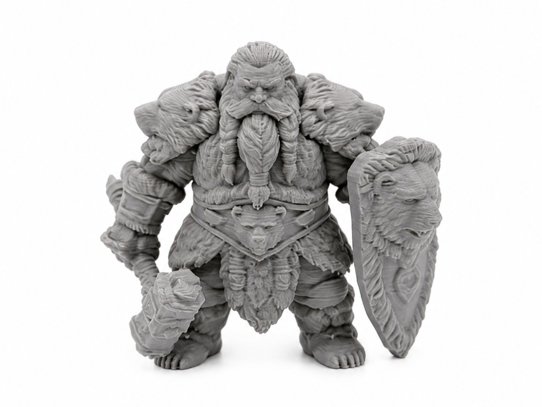 Bearclad Dwarf Guardian Dnd Miniature