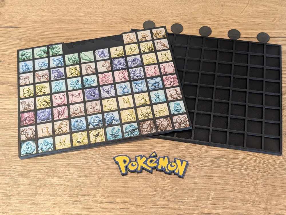 151 Kanto Pokemon Mini Hueforge - Free 3D Print Model - MakerWorld