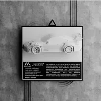 Side - Porsche 911 GT3RS MR Wall Art