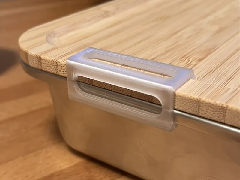 IKEA Lunch Box Bamboo Lid Cover Clip