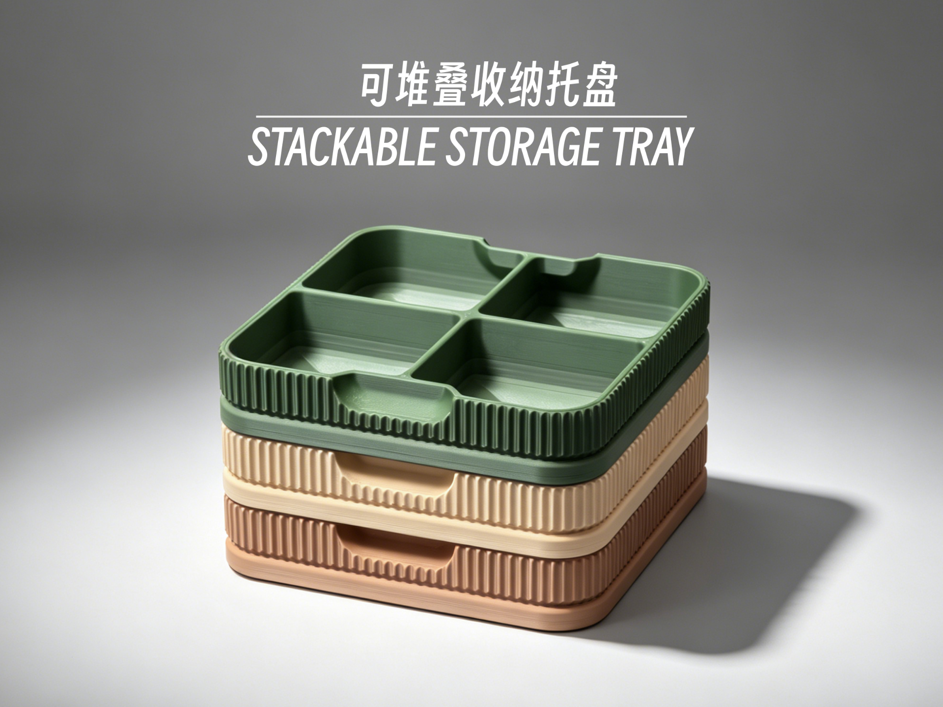 可堆叠收纳托盘