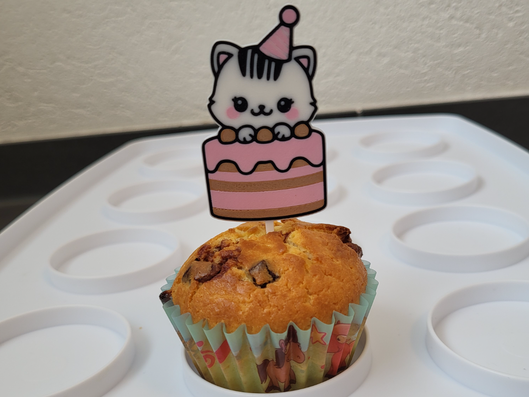Kuchenaufsatz - Tortenstecker Katze