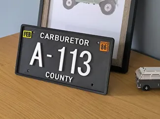 Mater From Cars licence Plate Man Cave Poster 
