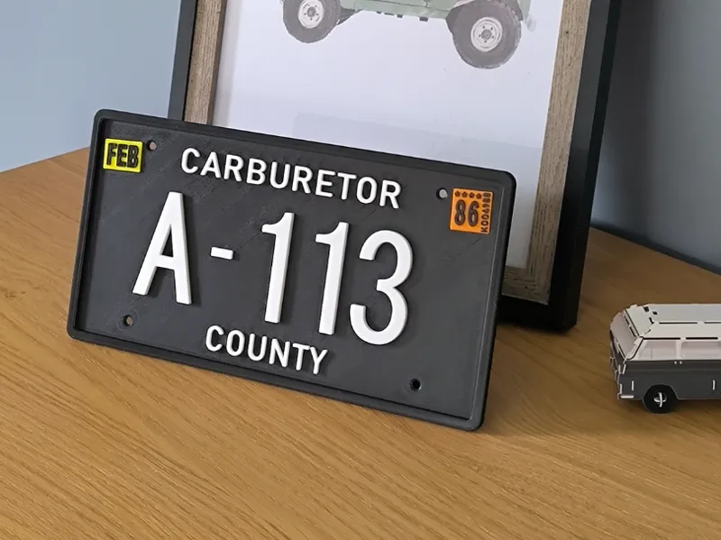 Mater From Cars licence Plate Man Cave Poster 