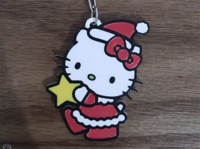 Christmas Hello Kitty Keychain