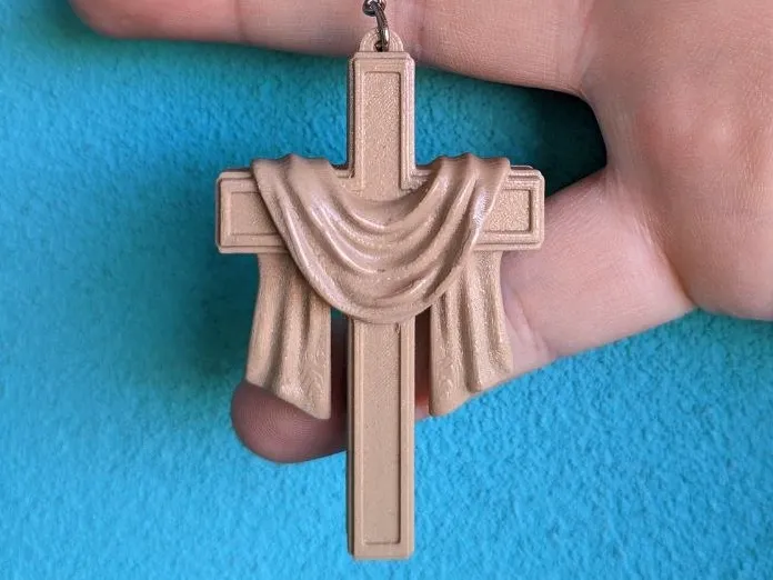 Draped Cross Keychain / Cruz con Sudario