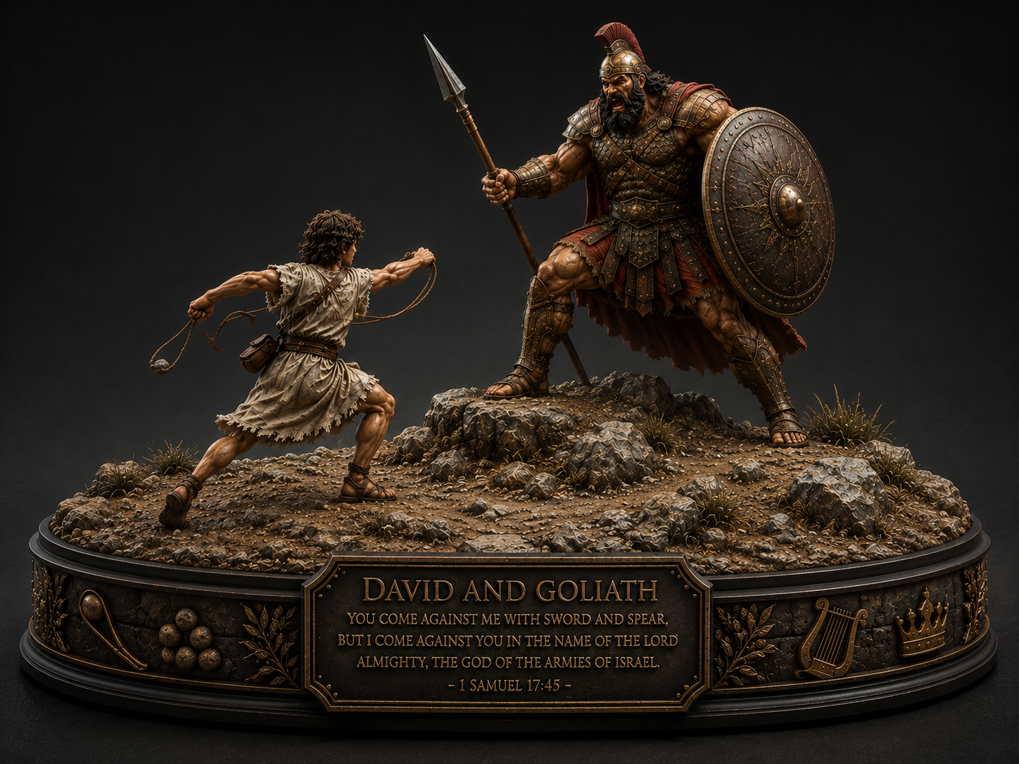 David vs. Goliath – Biblical Diorama