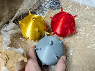 Christmas Tree bauble Sea Mine