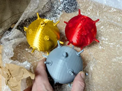 Christmas Tree bauble Sea Mine