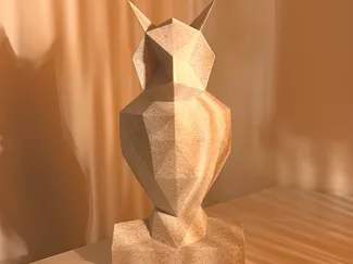 Eule Low Poly