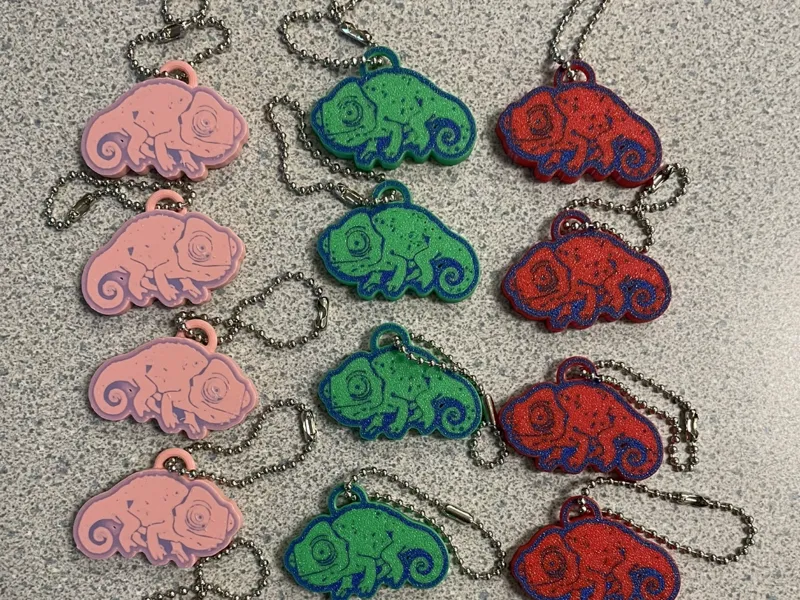 chameleon keychain