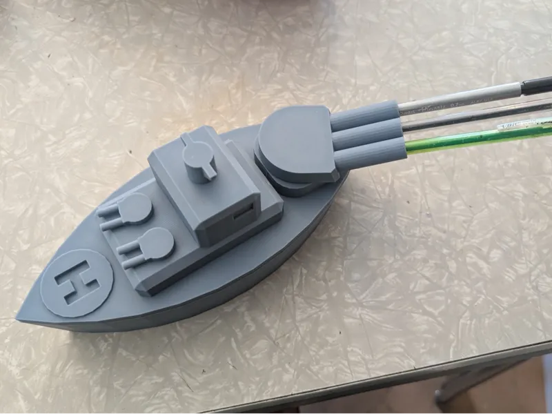 battleship box and pen holder