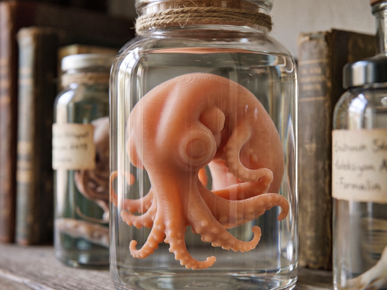 Octopus Embryo Specimen Jar