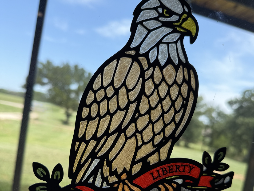 Liberty Eagle Suncatcher — Stained Glass, 250th